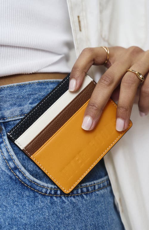 Hyer Goods Card Wallet In Orange Colorblock