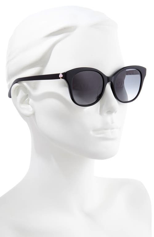 Shop Kate Spade New York Bianka 52mm Gradient Cat Eye Sunglasses In Black Violet/dark Grey
