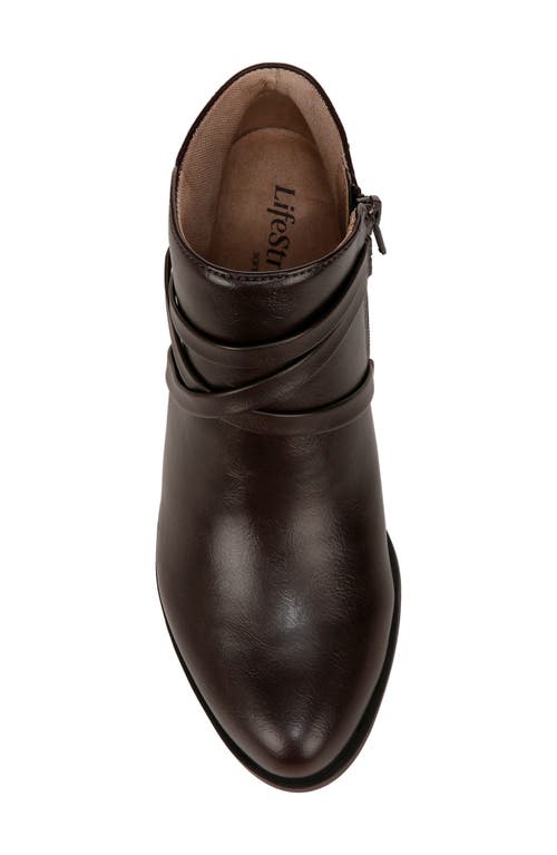 Shop Lifestride Amara Bootie In Dark Brown