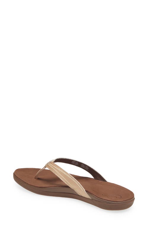 Shop Olukai Aukai Flip Flop In Copper/dk Java