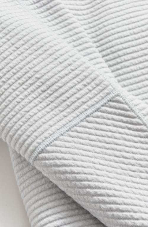 Billy Reid Quilted Half Zip Pullover In Beach Blue