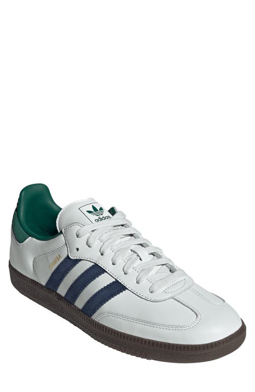 Shop Adidas Originals Adidas Gender Inclusive Samba Og Sneaker In Black White/collegiate Green