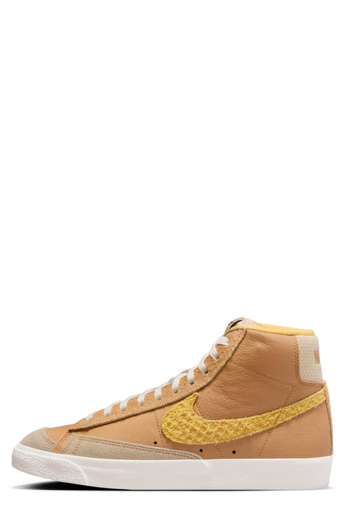 Shop Nike Blazer Mid '77 Sneaker In Wheat/gold/black