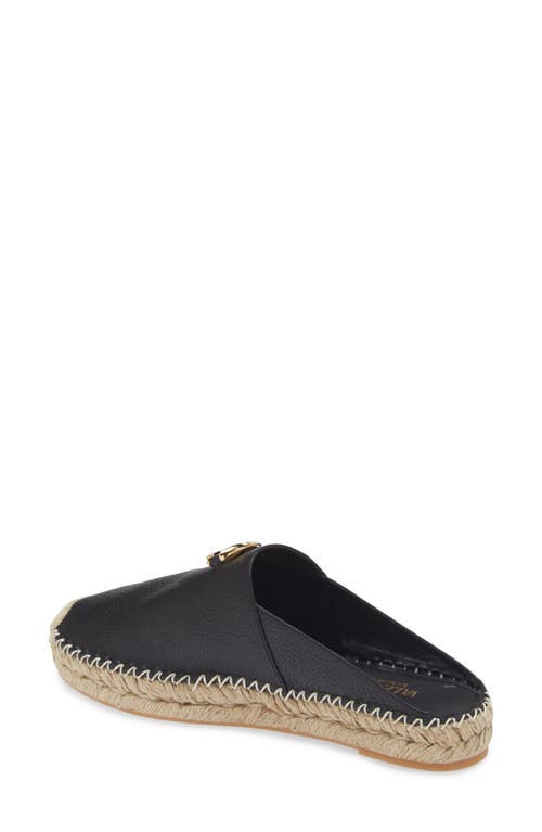 Shop Valentino Garavani Vlogo Bold Espadrille Mule In Nero