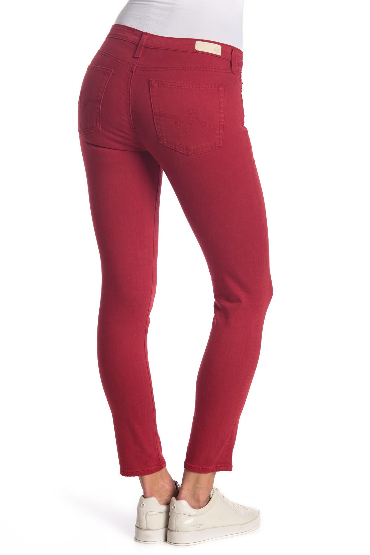 Ag Prima Ankle Jeans In Open Red