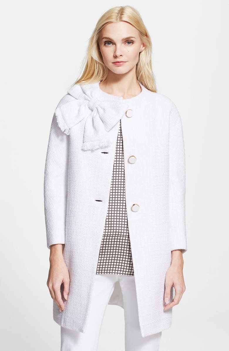kate spade new york 'dorothy' cotton tweed coat | Nordstrom