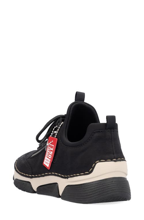 Shop Rieker Angela Sneaker In Black/black