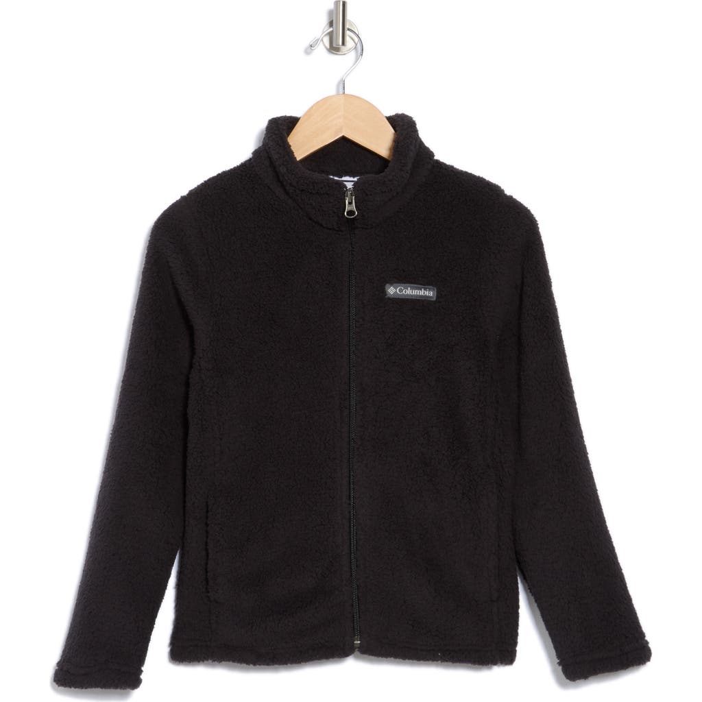 Columbia Kids' Thornhead Faux Shearling Jacket In Black