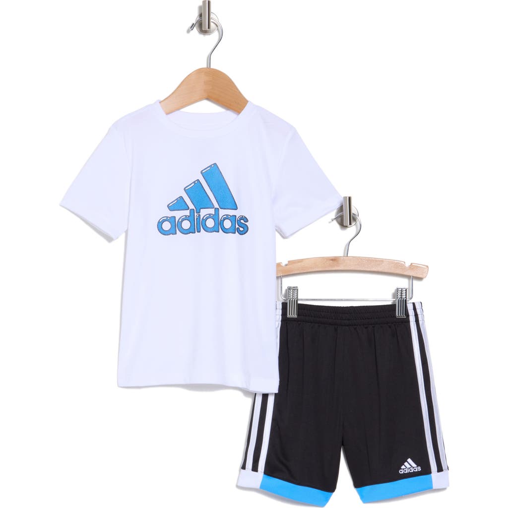 Adidas Originals Babies' Adidas Kids' 3-stripe Tee & Shorts Set In Multi