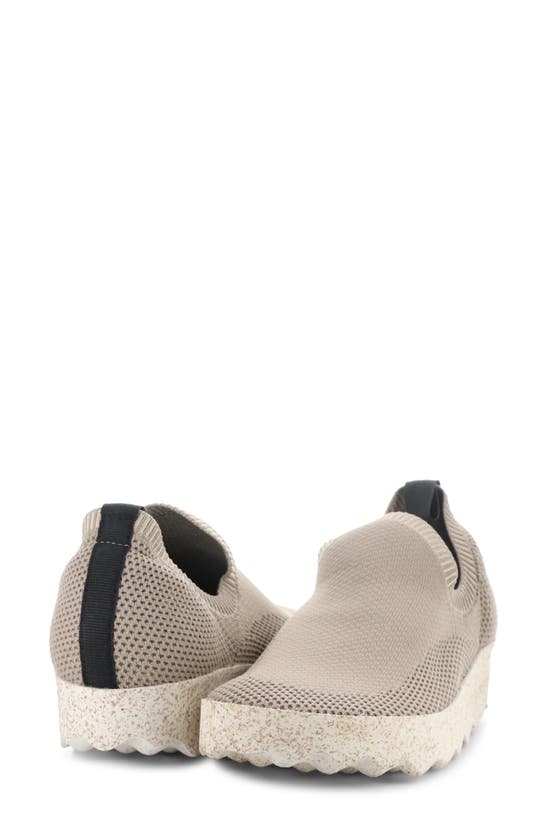 Shop Asportuguesas By Fly London Clip Slip-on Sneaker In Taupe Recycled Knit