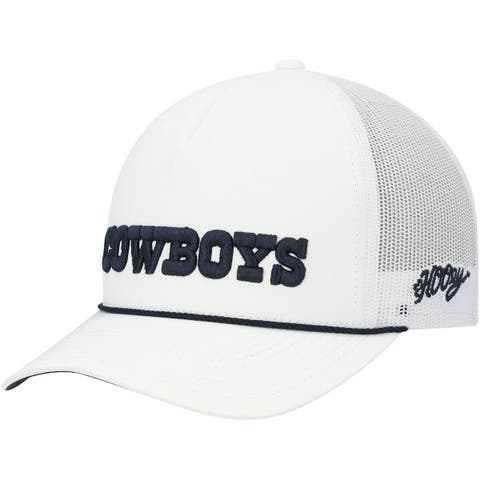 HOOEY Men's HOOey White/Navy Dallas Cowboys State Patch Trucker Snapback Hat