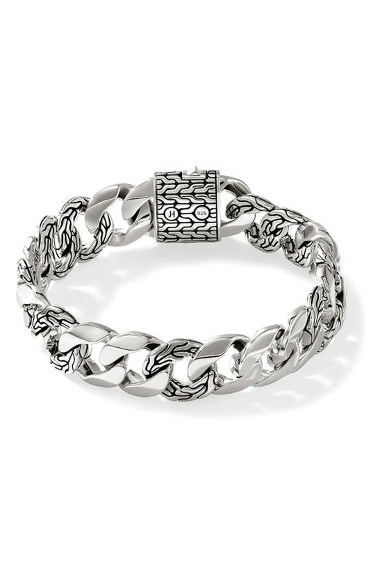 Shop John Hardy Curb Chain Bracelet In Silver