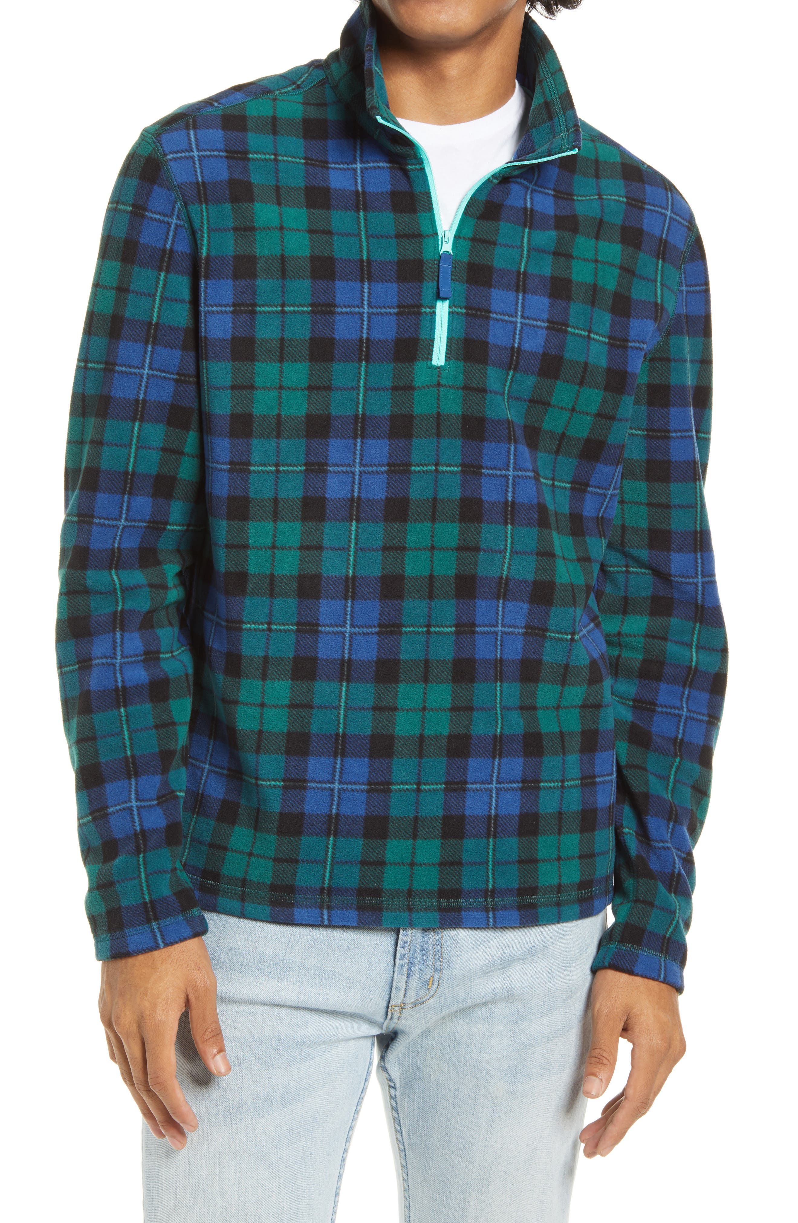 CHUBBIES | The Hand Me Down Flannel Half Zip Pullover | Nordstrom Rack