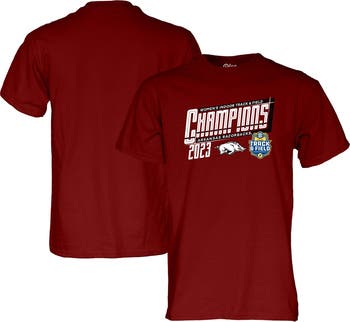 Blue 84 Kansas Jayhawks Men's Tri-Blend T-Shirt - Distressed Team Graphic, Officially Licensed