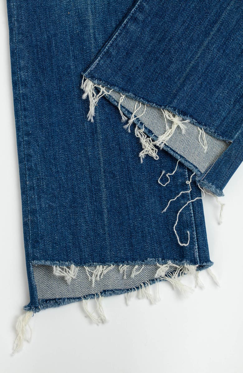 MOTHER The Insider High Waist Crop Step Fray Hem Bootcut Jeans | Nordstrom