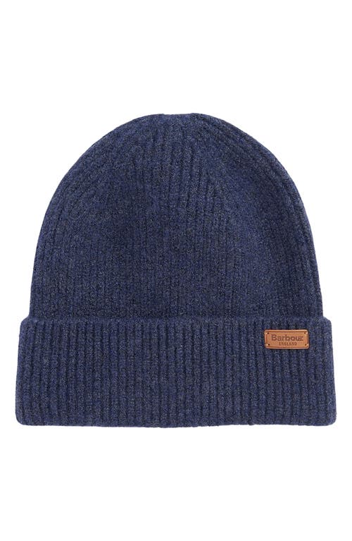 Barbour Pendle Cuff Beanie In Blue