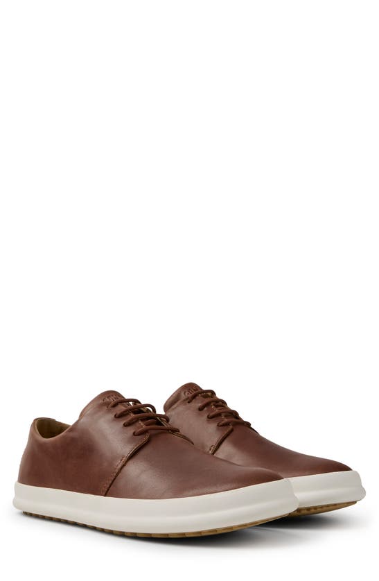 Camper Chasis Leather Sneaker In Medium Brown