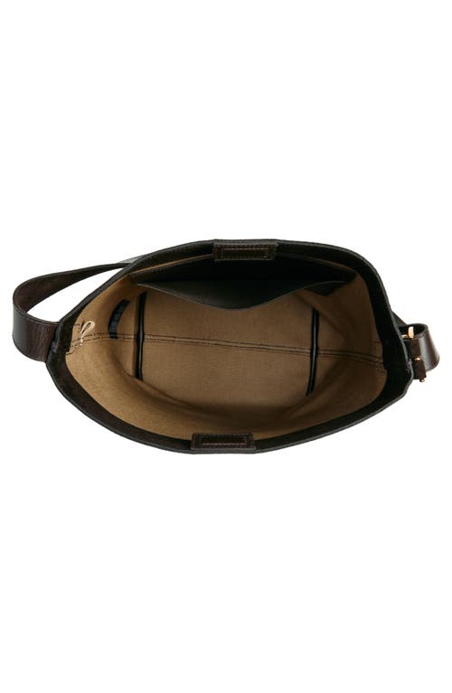 Madewell Essentials Suede Bucket Bag In Dark Carob