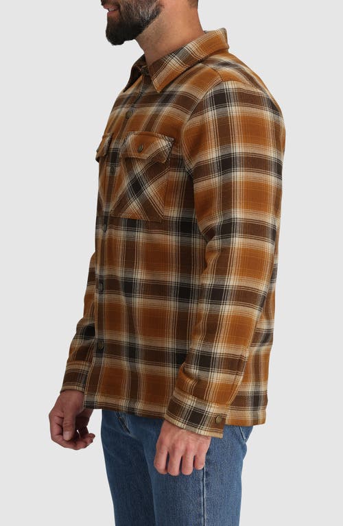 Shop Outdoor Research Feedback Water Resistant Shirt Jacket In Grounded Plaid