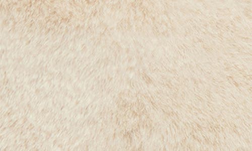 Shop Apparis Noor Faux Fur Pouch In Latte
