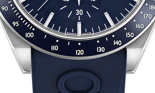FERRAGAMO FERRAGAMO SILICONE STRAP CHRONOGRAPH WATCH, 43MM