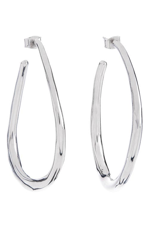 Shop Isabel Marant Pleasant Hoop Earrings In Silver