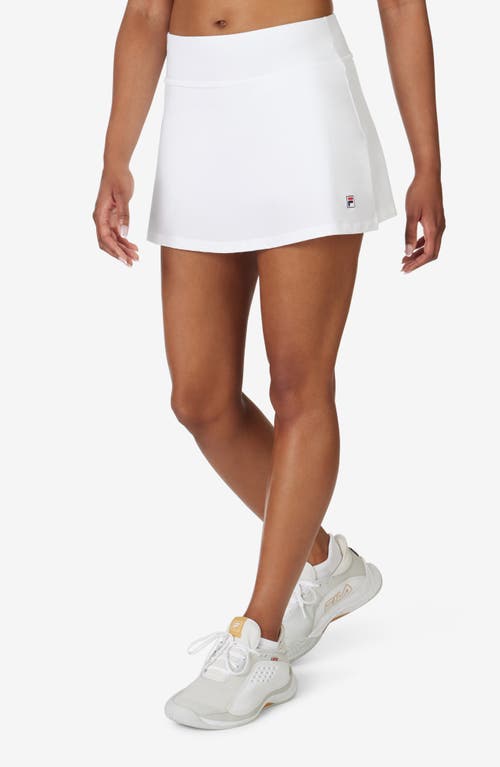 Shop Fila Tennis Essentials Flirty Stretch Miniskirt In White