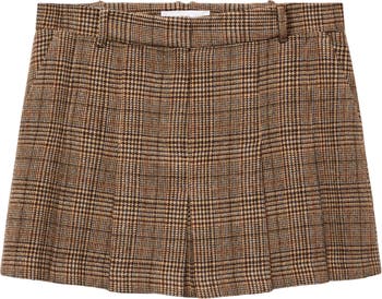 MANGO Glen Plaid Miniskirt | Nordstrom