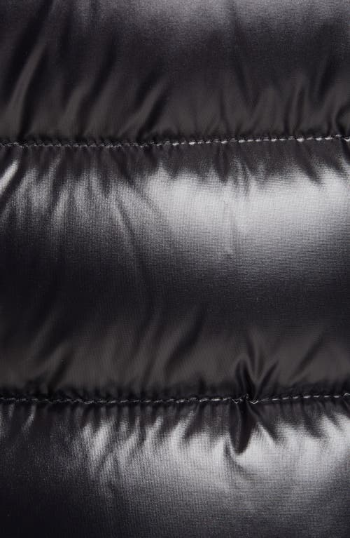 Moncler Moka Water Resistant Long Hooded Down Puffer Parka In Black/black