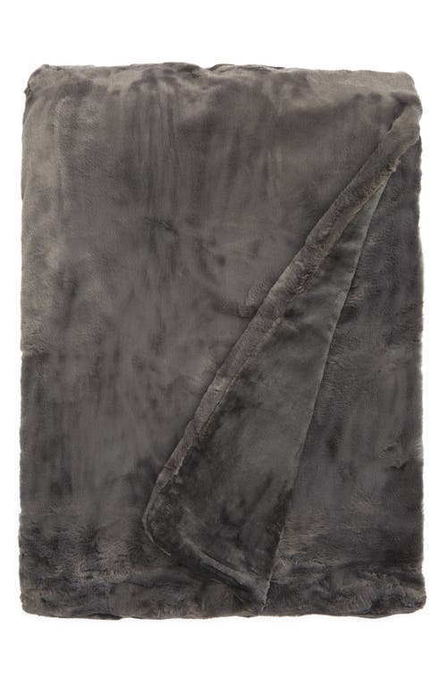 UnHide Li'l Marsh Medium Plush Blanket in Charcoal Charlie at Nordstrom, Size Throw