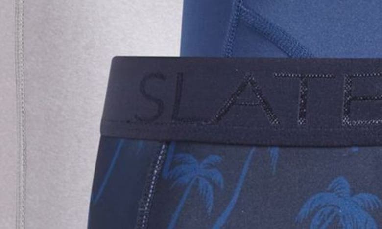 Shop Slate & Stone 3-pack Assorted Microfiber Boxer Briefs In Blue Multi