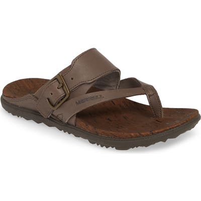 Merrell Around Town Luxe Flip Flop, Grey
