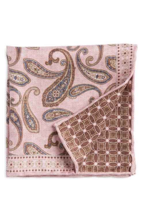 EDWARD ARMAH EDWARD ARMAH PAISLEY REVERSIBLE SILK POCKET SQUARE 