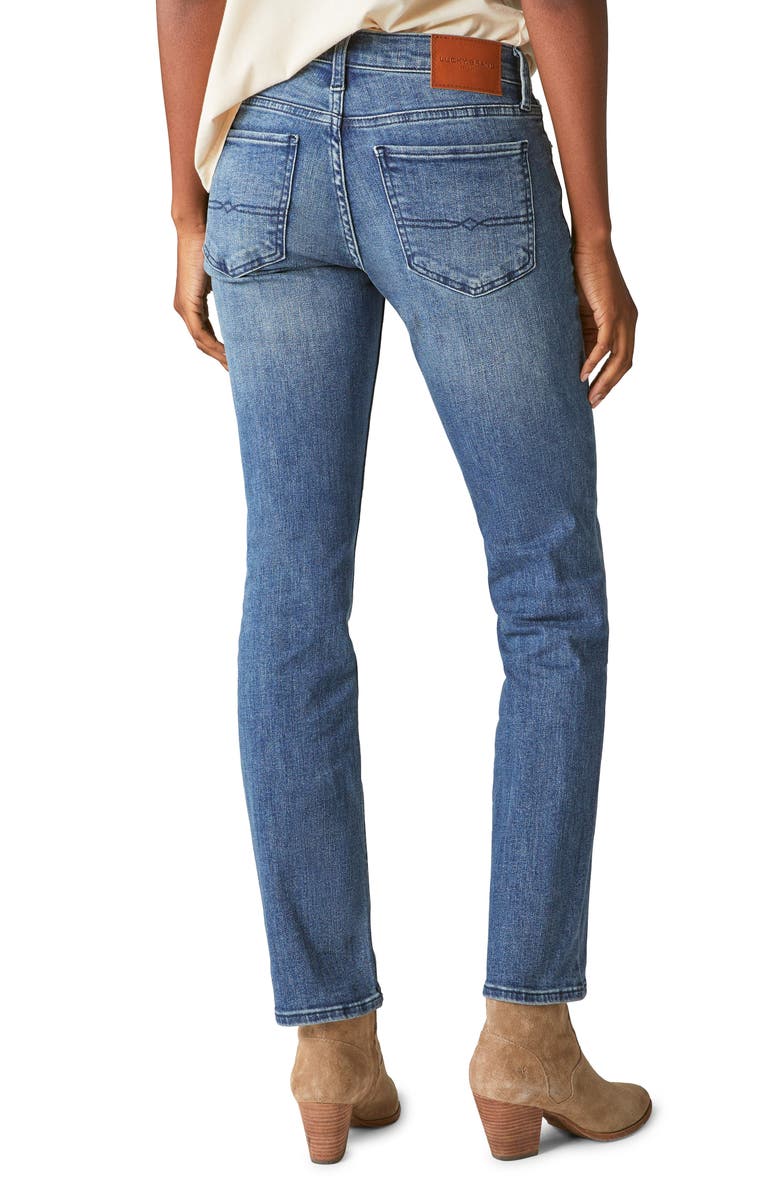 Lucky Brand Women's Mid-Rise Sweet Straight Jeans | Gemini Wash | Stretch Denim | Size 30