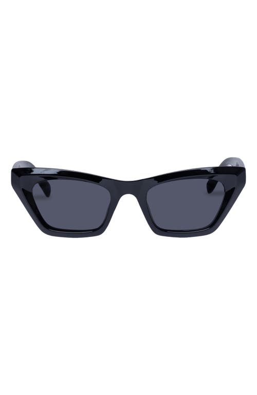 Capricornus 50mm Cat Eye Sunglasses in Black
