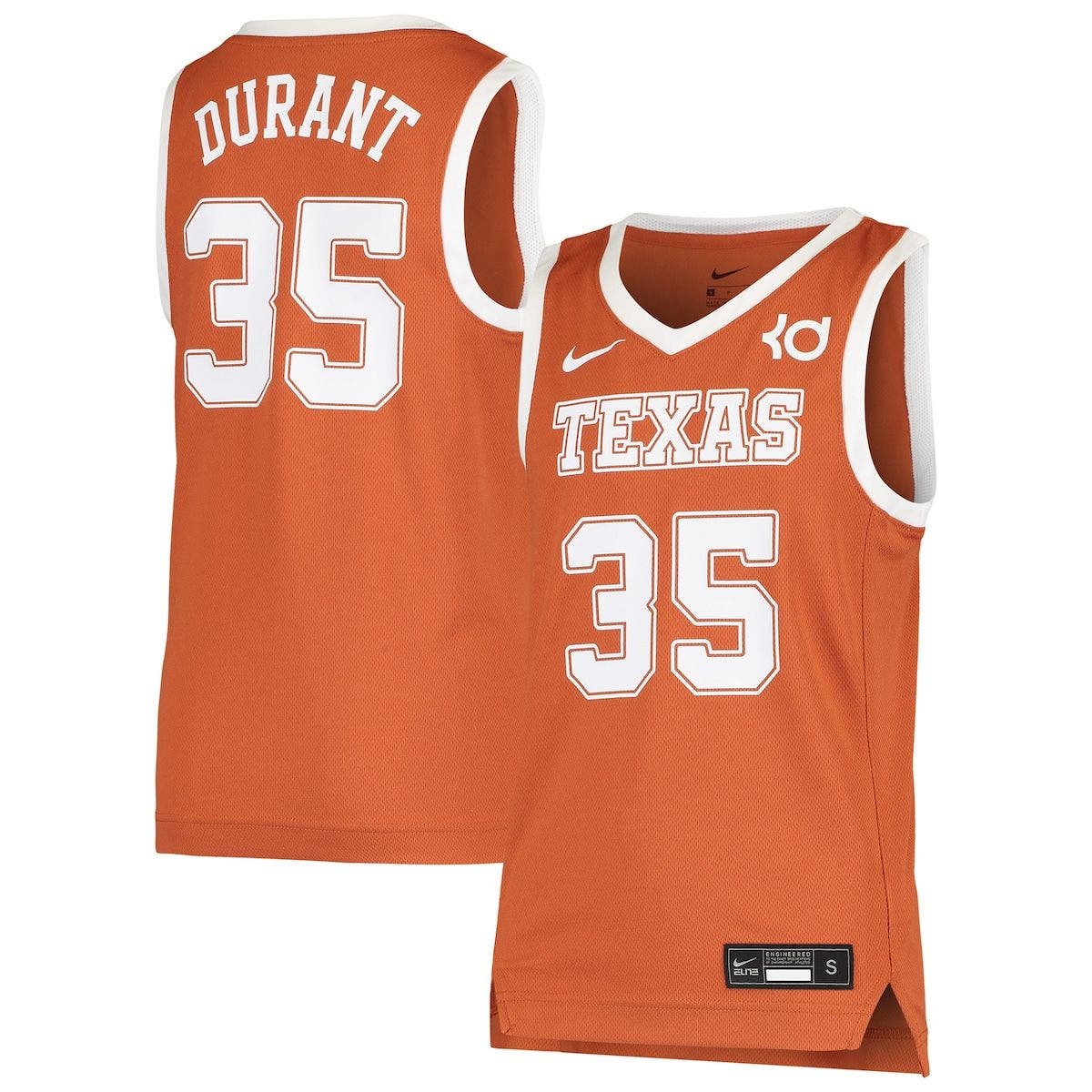 kevin durant texas jersey nike