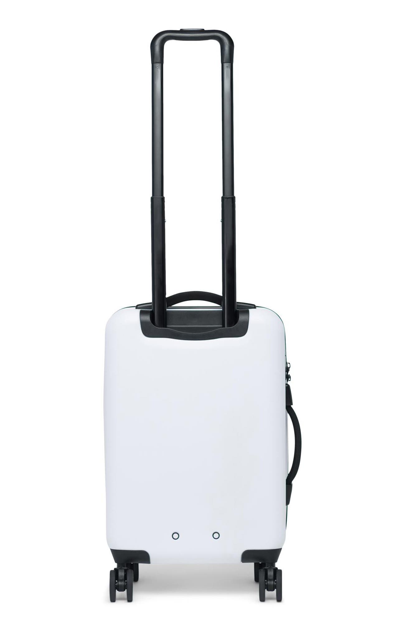 small white suitcase