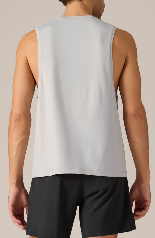 Shop Rhone Base Training Sleeveless Performance Muscle Tee In Sleet Gray