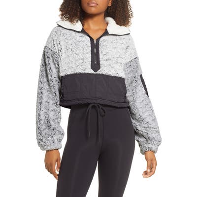 Free People Fp Movement Bff Half Zip Pullover, Grey
