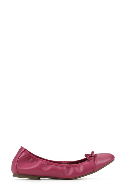 White Mountain Footwear Sunnyside Ii Ballet Flat In Super Pink/smooth