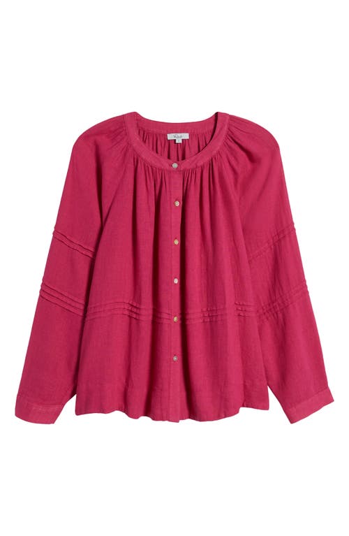 Rails Frances Linen Blend Button-up Shirt In Radiance