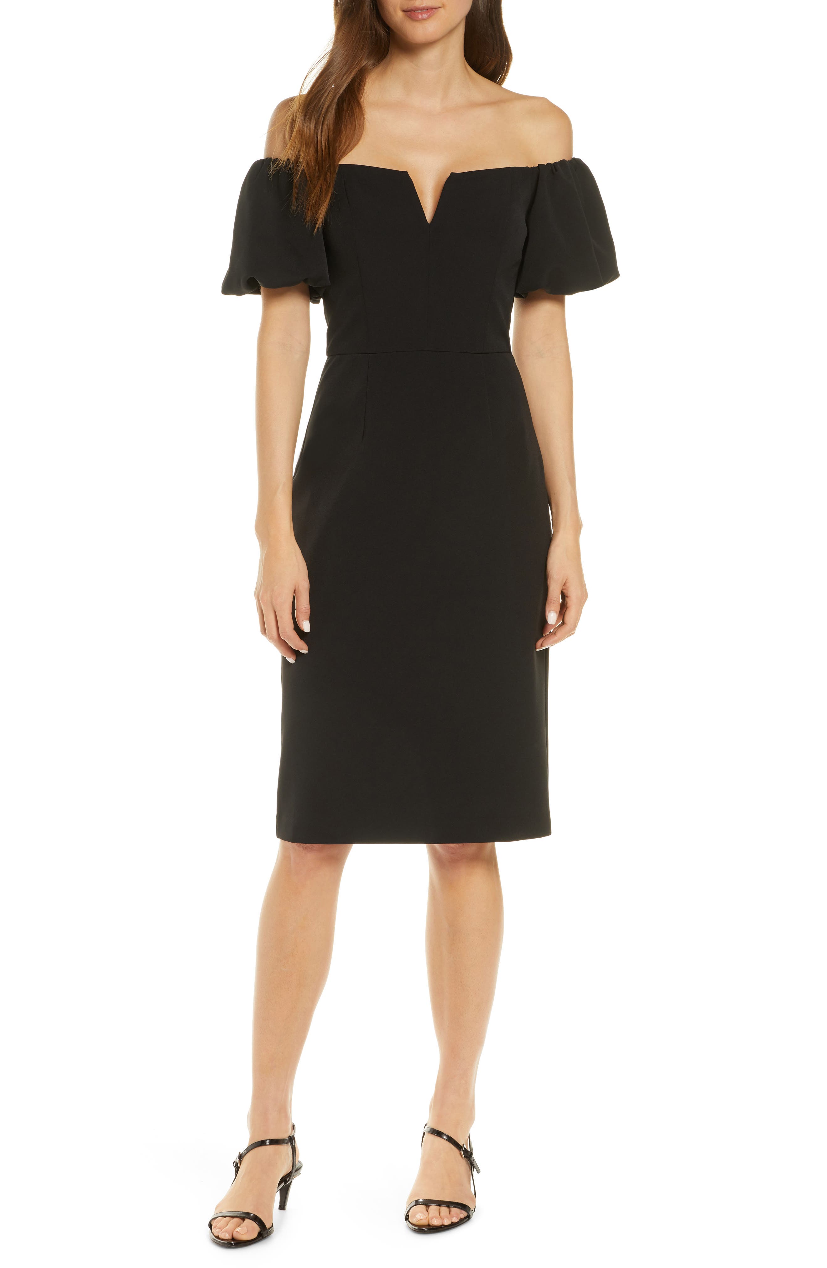 Vince Camuto Off The Shoulder Cocktail Dress Nordstrom Rack 