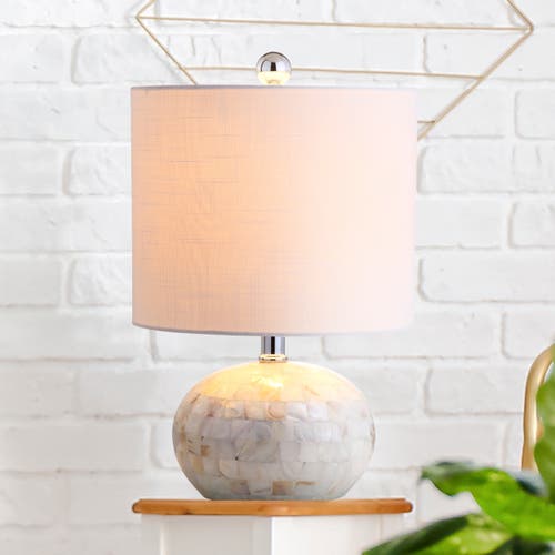 Jonathan Y Wilson Seashell Led Table Lamp In White