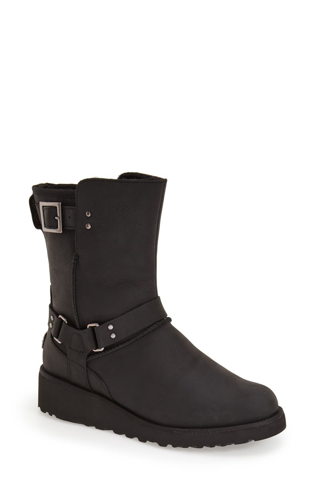 UGG® Australia 'Maddox' Water Resistant Moto Boot (Women) Nordstrom