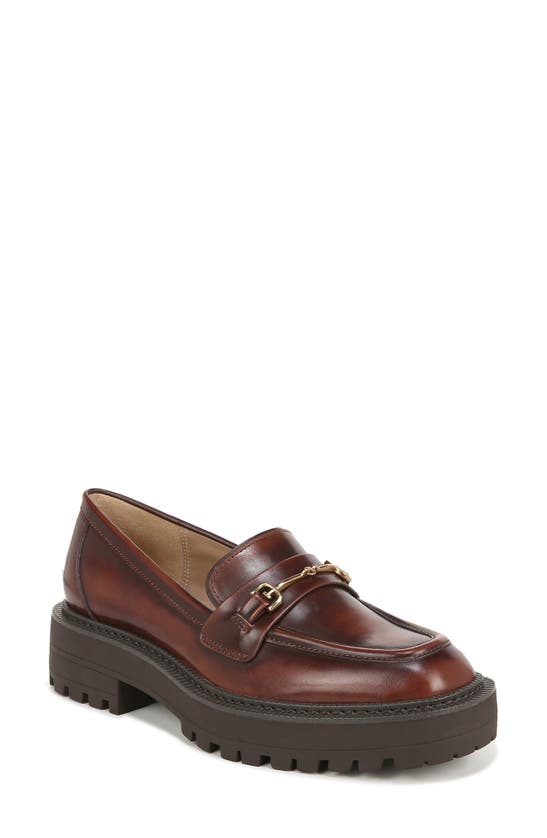 Sam Edelman Laurs Platform Lug Sole Loafer In Spiced Brandy