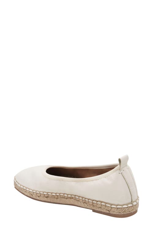 Andre Assous Geneva Leather Espadrille In Ivory