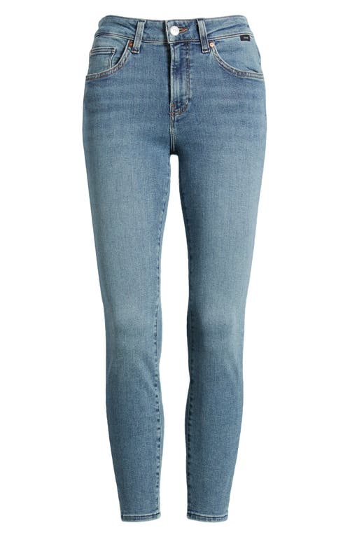 Mavi Jeans Tess High Waist Ankle Skinny Jeans In Shaded Flex Blue