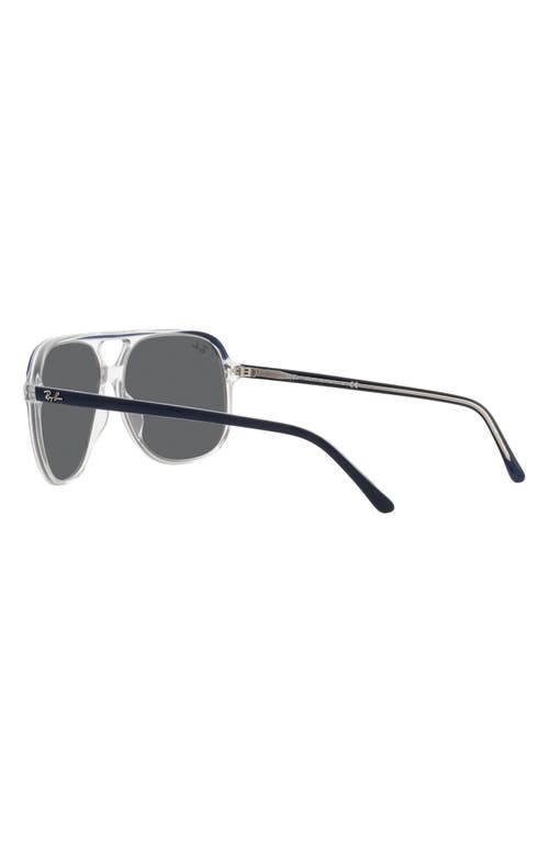 Shop Ray Ban Ray-ban Bill 60mm Square Sunglasses In Blue On Transparent/dark Grey