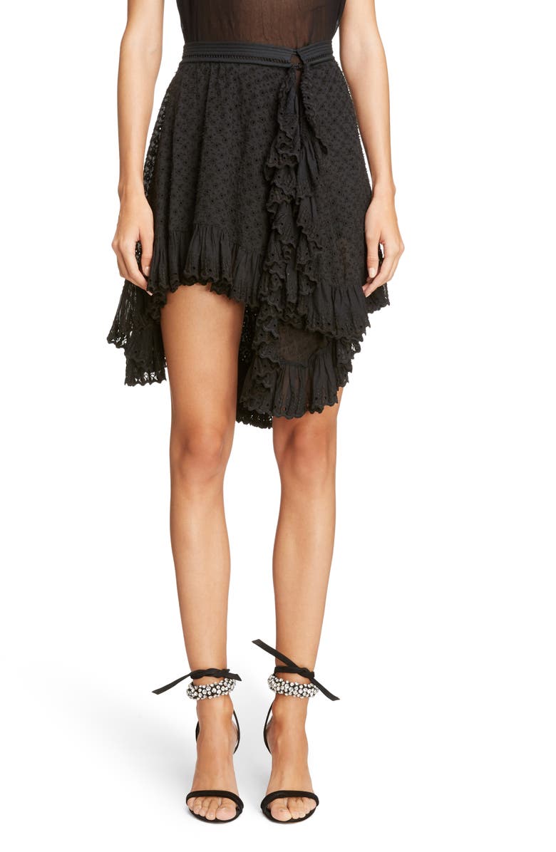 Isabel Marant Asymmetrical Broderie Anglaise Skirt | Nordstrom