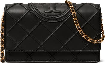 Tory Burch Fleming Soft Leather Wallet on a Chain | Nordstrom